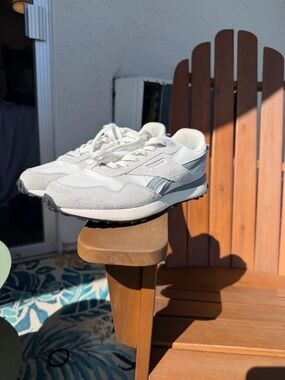 Women’s Reebok White and Light Gray Sneakers